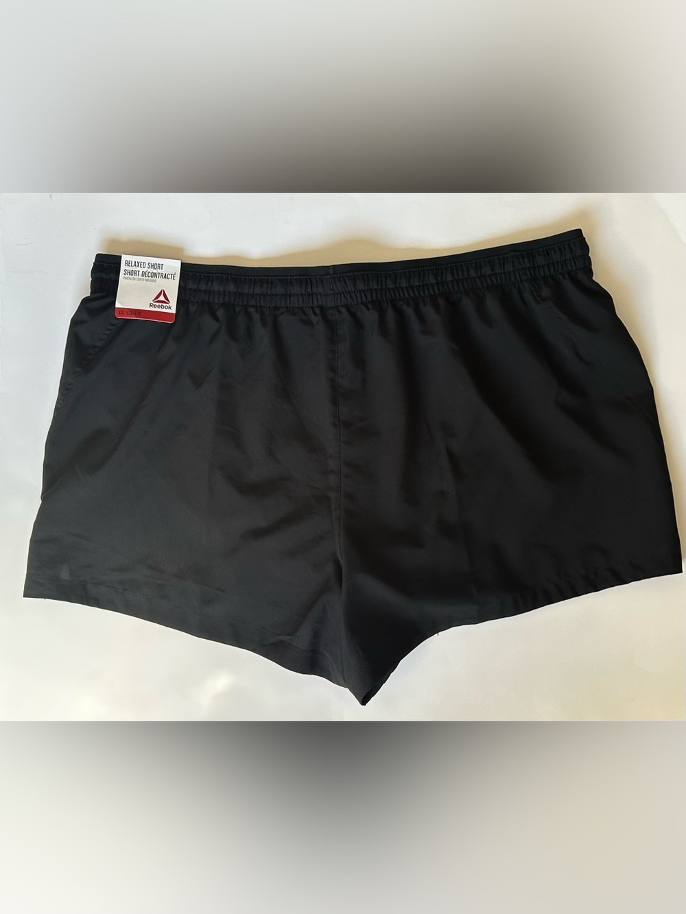 NEW Reebok Black XXL Athletic Shorts with Drawstring - Picture 2 of 6